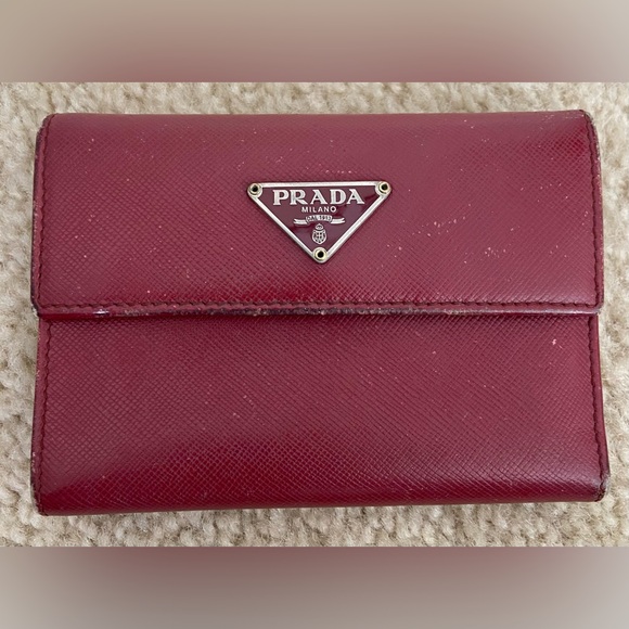 ✨Authentic Prada Burgundy Wallet✨ - Picture 9 of 11